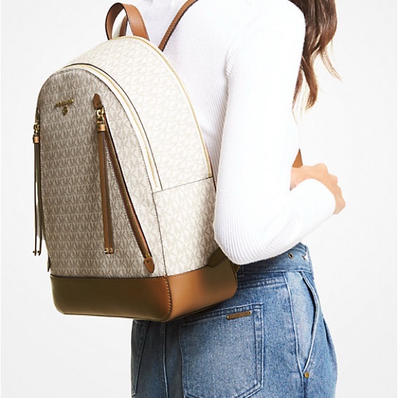 MICHAEL Michael Kors Brooklyn Large Logo Backpack - Picture 1 of 15